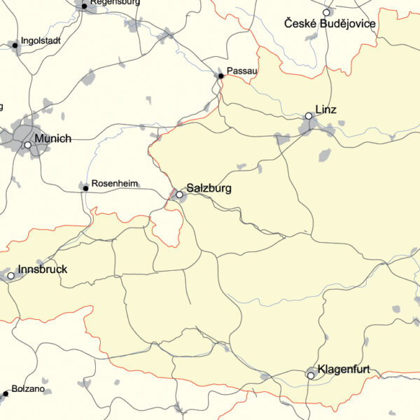 Map of Austria - Simple Map