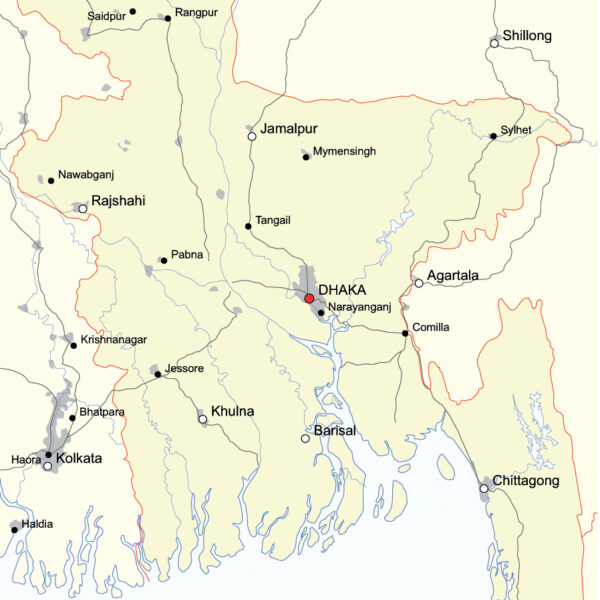 Map of Bangladesh - Simple Map