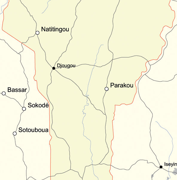 Map of Benin - Simple Map