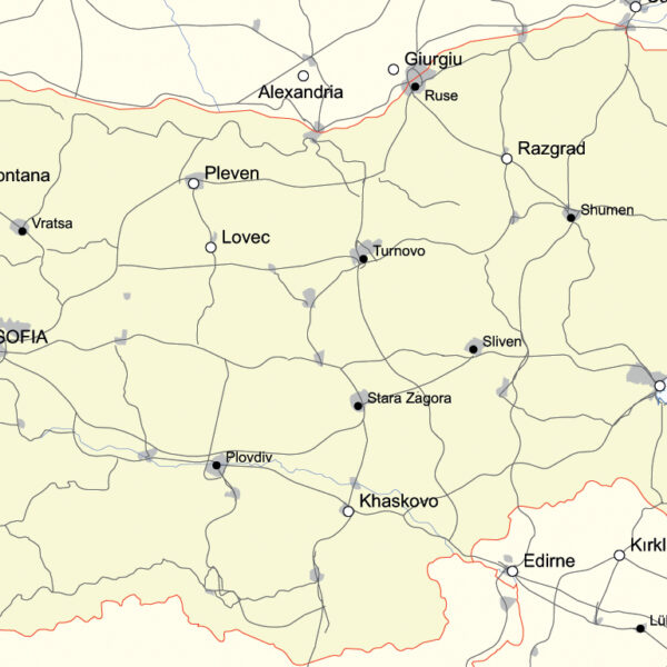 Map of Bulgaria - Simple Map